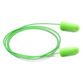 Pura-Fit Disposable Corded Ear Plugs, Bullet Shape, NRR 33 dB, M, Green, 100PK