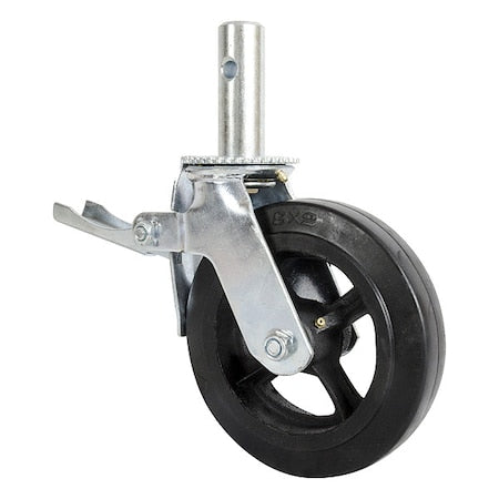 Scaffold Caster, 8inLx3-3/4inWx13-1/2inH