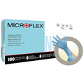 MICROFLEX(R) N85, Disposable Gloves, 3.5 mil Palm, Nitrile, Powder-Free, XL, 100 PK, Blue