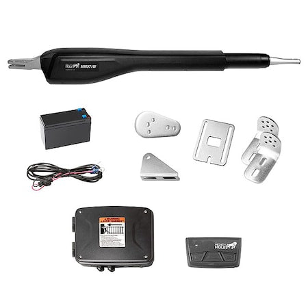 Swing Gate Kit, Battery, 850lb MAX