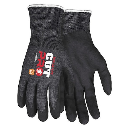 Cut-Resistant Gloves, Cut Level A4 , Dipped , Foam Nitrile , Sandy , S 12 PK