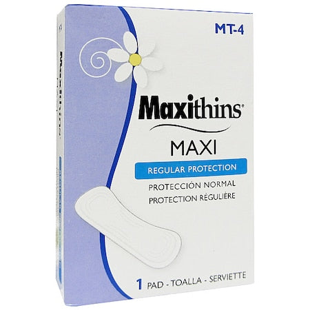 Sanitary Napkin, 4-1/4 In. L, PK250