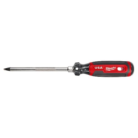 6 in. No 3 Square Cushion Grip Screwdriver (Made in USA)