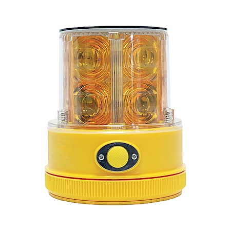 Rechargeable SafetyLight, Amber, LED, Solar