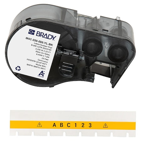 Label/RibbonCartridge, Yellow, 1/4inW
