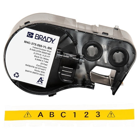 Label/RibbonCartridge, Yellow, 3/8inW