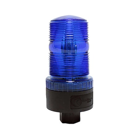 Warning Strobe, Blue, LED, 12 to 90VDC