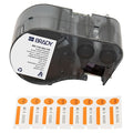 Label/RibbonCartridge, Orange;White, 1inW