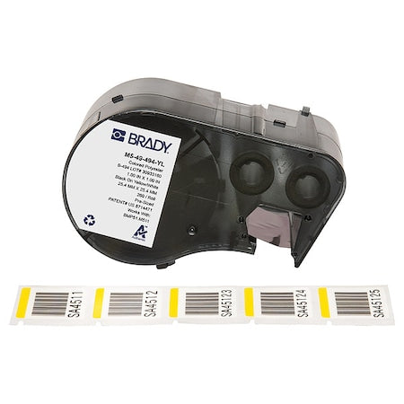 Label/RibbonCartridge, Yellow;White, 1inW