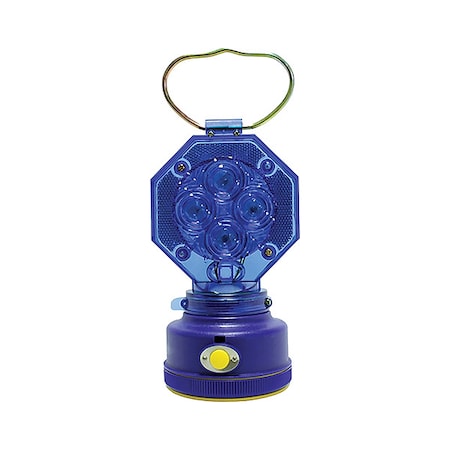 Safety Light, Blue, LED, 2 D Batteries
