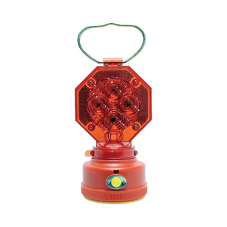Safety Light, Red, LED, 2 D Batteries