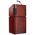 Veneer Table Lectern with Sound, Base and Recharge Battery