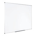 Dry Erase Board, Steel, 23 5/8 in, 17 23/32 in, Aluminum Frame, White, Matte
