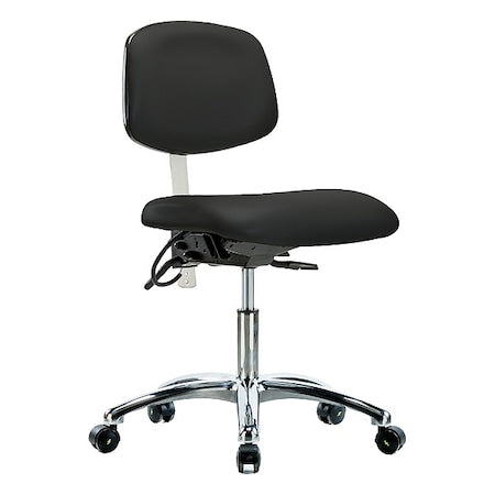 ESD Task Chair, No Arms, 19" to 24" Height, Black