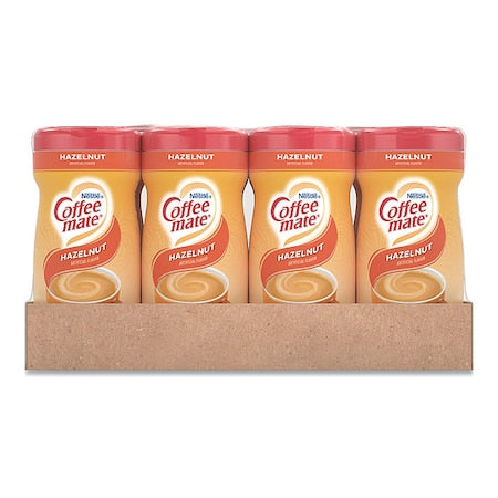 Non-Dairy Powdered Creamer, Hazelnut, 15 oz Canister, PK12