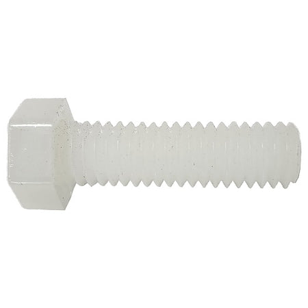 Not Graded, 3/8"-16 Hex Head Cap Screw, Plain Nylon, 3/4 in L, 10 PK