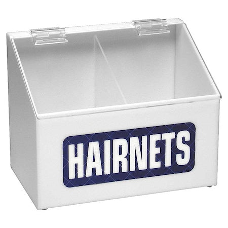 Hairnet Dispenser, Acrylic, White, S