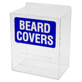 Beard Cover Dispenser, Acrylic, Blue/Clear, 14"H x 12"W x 8"D