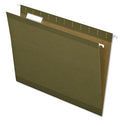 File Folders 8-1/2" x 11", 1/5-Cut Tab, Standard Green, Pk25