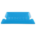 Hanging Folder Tabs, Blue, Plastic, PK25
