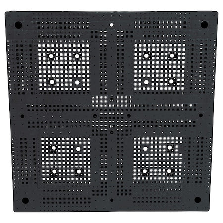 High Density Virgin Polyethylene Pallet, 47 1/4 in L, 47 1/4 in W, 6 in H, 2, 200 lb Dynamic