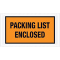Packing List Envelopes, Orange, PK1000