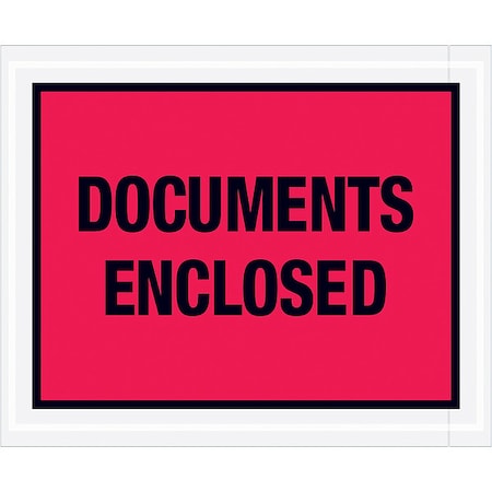 Packing List Envelopes, Red, PK1000