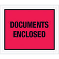 Packing List Envelopes, Red, PK500