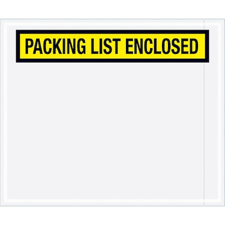 Packing List Envelopes, Yellow, PK500