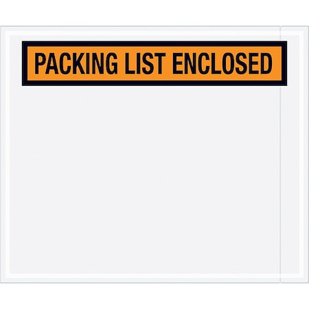 Packing List Envelopes, Orange, PK500