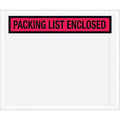 Packing List Envelopes, Red, PK500
