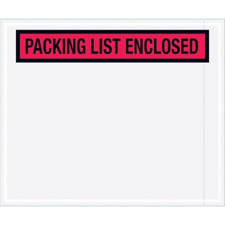 Packing List Envelopes, Red, PK500