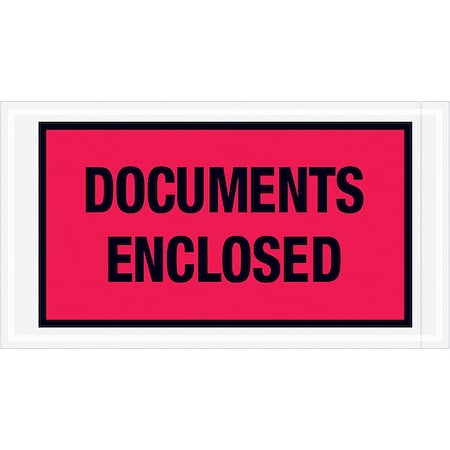 Packing List Envelopes, Red, PK1000
