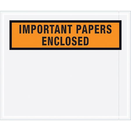 Packing List Envelopes, Orange, PK500