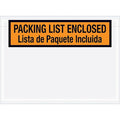 Packing List Envelopes, Orange, PK1000