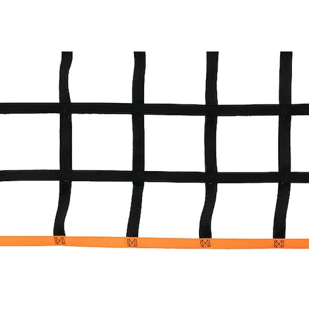 Pallet Rack Netting Bulk Roll, 12 ft H