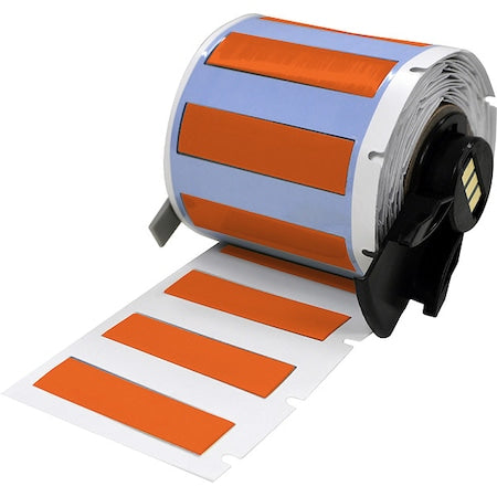 SleeveLabel, Orange, Polyolefin, 1-3/4inW