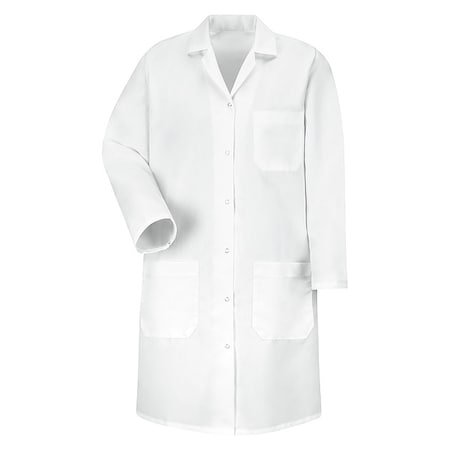 Lab Coat, Cotton Poplin/Polyester, 3 Pockets, Button