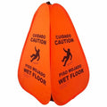 Wet Floor Sign, 20 in Height, 12 in Width, Nylon, English and Spanish