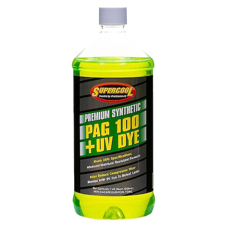 A/C Compressor PAG Lubricant, w/UV Dye Plastic Bottle Red/Yellow Tint