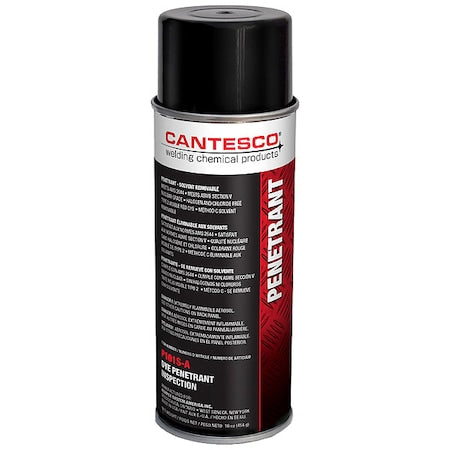 Dye Penetrant, 16 oz, Aerosol Spray Can, 125 Degrees F Max Op Temp, Red