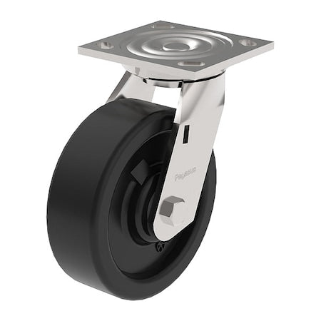 Swivel Plt Cstr, Polypropylene, 8in, 850 lb