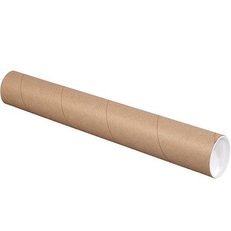 Mailing Tube,9inLx3in.dia,Brown,PK24