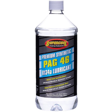 A/C Compressor PAG Lubricant, 32 oz, Bottle, Yellow