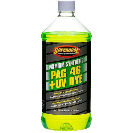 A/C Compressor PAG Lubricant, w/UV Dye Plastic Bottle Red/Yellow Tint