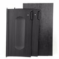 Janitorial Locking Door Kit, 16.25"L, Blk