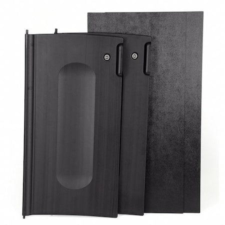 Janitorial Locking Door Kit, 16.25"L, Blk