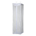 Zipper, Plastic, Hanging Garment Rod, Clear, White