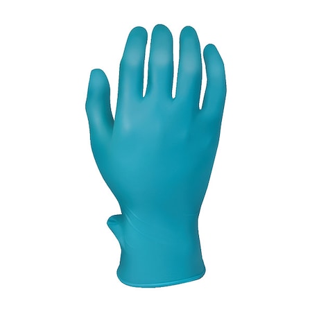 Disposable Gloves, Food Grade, 2.5 mil Palm, Nitrile, Powder-Free, 100 PK, Blue, XL