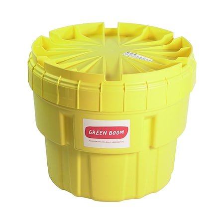 Spill Kit, 11 gal Volume Absorbed per Kit, 20 gal Capacity, Drum, Beige